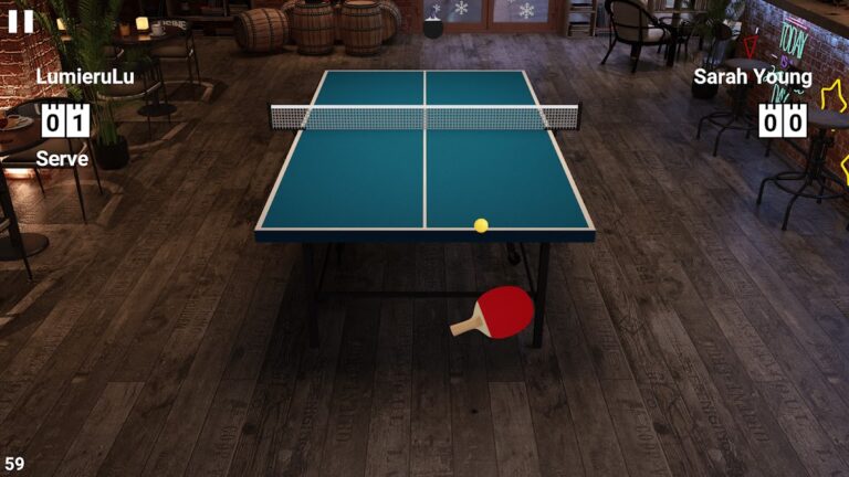 Virtual Table Tennis для Android — скриншот 2