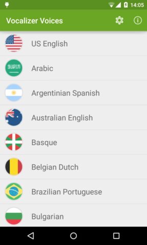 Voz Vocalizer TTS (Português) para Android