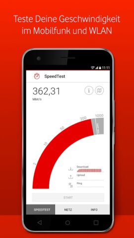 Android 版 Vodafone SpeedTest
