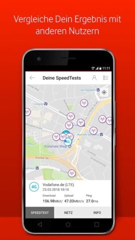 Vodafone SpeedTest สำหรับ Android