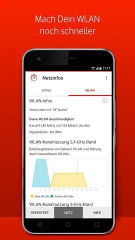 Vodafone SpeedTest สำหรับ Android