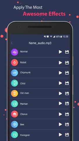 смена голоса для Android