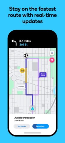 Navigation Waze et trafic pour iOS