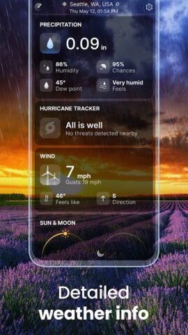 Previsão do tempo vivo° para Android