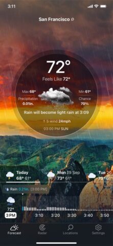 Thời tiết Động° cho iOS