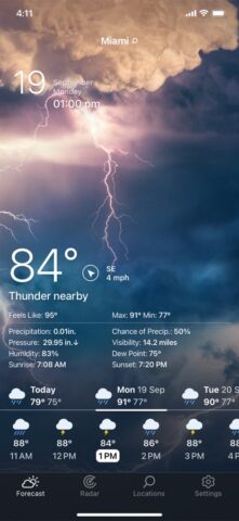 iOS için Canlı Hava Durumu – Tahminleri