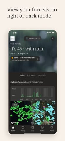 iOS 用 天気に関するリアルタイムの詳しいニュースをお届けします