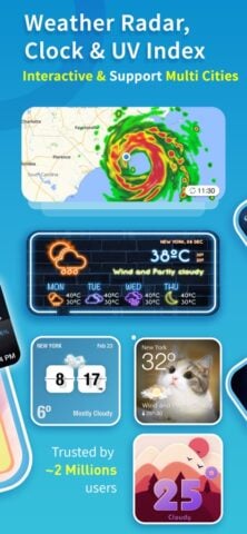 iOS용 날씨 & 시계 위젯 : 일기예보