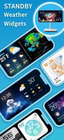 Widget météo et horloge Fuji pour iOS