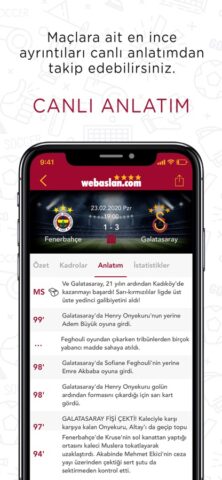 Webaslan – GS 1905 Haber per iOS