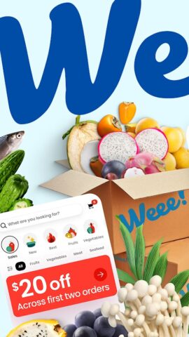 Android 版 Weee! Grocery Delivery 亞洲生鮮食品