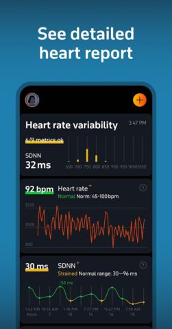 Android için Welltory: kalp atış monitörü