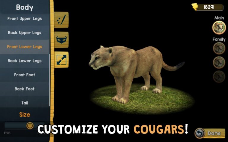 Android 版 Wild Cougar Sim 3D