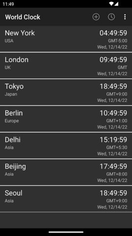 World Clock & Widget for Android