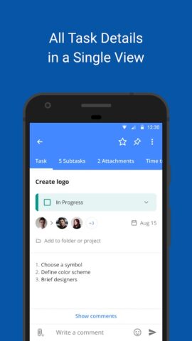 Wrike: gestión de proyectos para Android