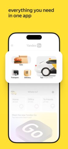 Yandex Go: Taxi Food Delivery per iOS