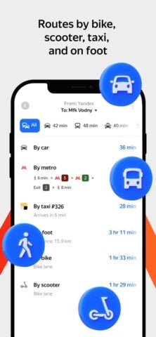 Yandex Maps & Navigator สำหรับ iOS