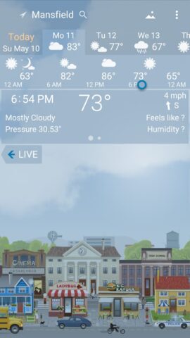 Android용 정확한 날씨 YoWindow, 라이브 배경 화면, 위젯