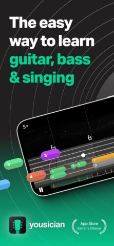 iOS 用 Yousician: 楽器、コード、歌のレッスン