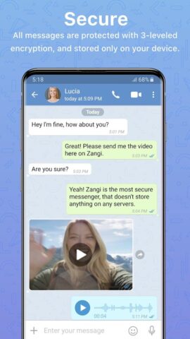 Zangi Messenger für Android
