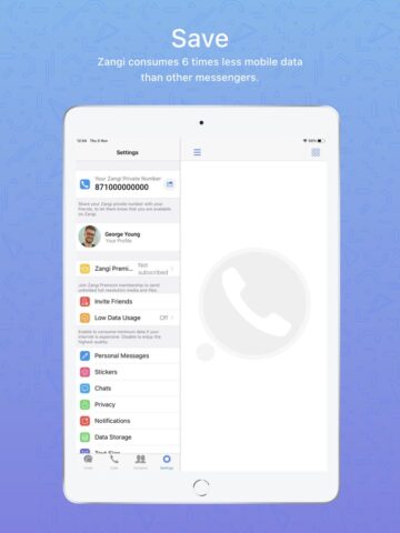 Zangi Private Messenger สำหรับ iOS