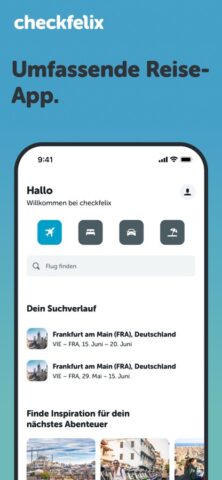 checkfelix: Flüge Hotels Autos para iOS