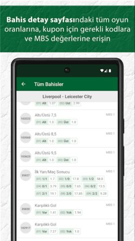 İddaa™ Program Kupon Skor для Android — скриншот 3