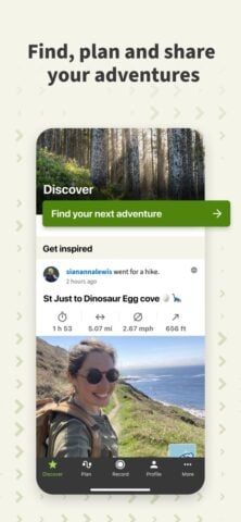 iOS 版 komoot – hike, bike & run