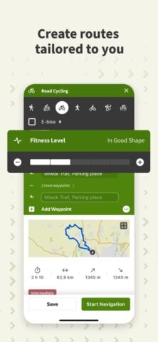 iOS 版 komoot – hike, bike & run