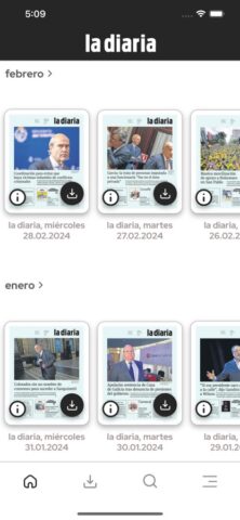 iOS 用 la diaria | Edición Papel