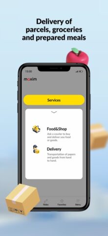 maxim — order taxi & delivery لنظام iOS