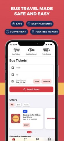 iOS용 redBus Book Bus, Train Tickets