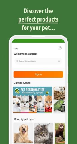 zooplus – Negozio per Animali per Android