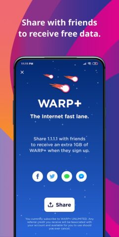 1.1.1.1 + WARP: Safer Internet cho Android