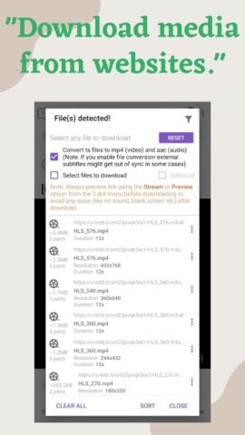 1DM: Browser & Video Download สำหรับ Android