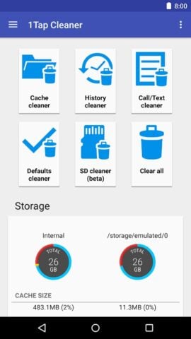 Android için 1Tap Cleaner (Türkçe)