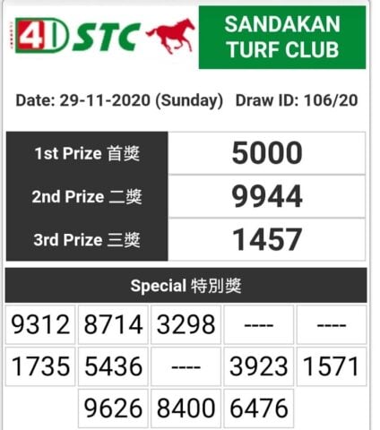4D Live Draw Result per Android
