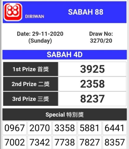 4D Live Draw Result لنظام Android