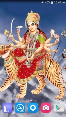 4D Maa Durga Live Wallpaper pour Android