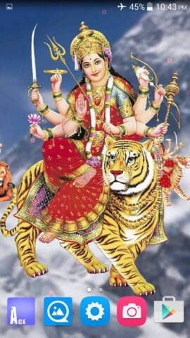4D Maa Durga Live Wallpaper für Android