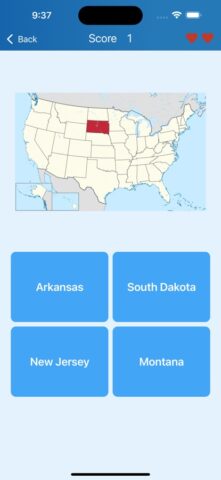 50 US states – Quiz für iOS