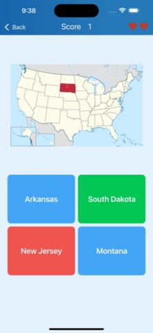 50 US states – Quiz untuk iOS