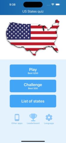50 US states – Quiz untuk iOS
