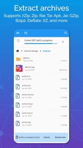 7Z: Zip 7Zip Rar File Manager cho Android