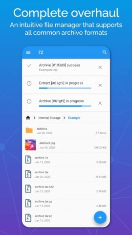 7ZIP – مدير ملف مضغوط لنظام Android