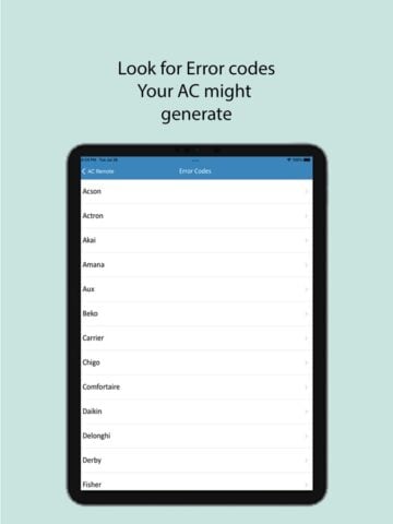 AC Remote per iOS