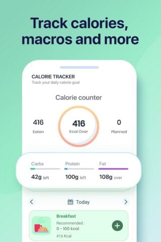 Android 用 calorie counter: 減量計画