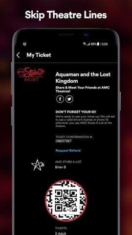 Android 版 AMC Theatres: Movies & More