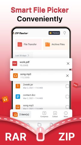 AZIP Master: ZIP / RAR, Unzip per Android