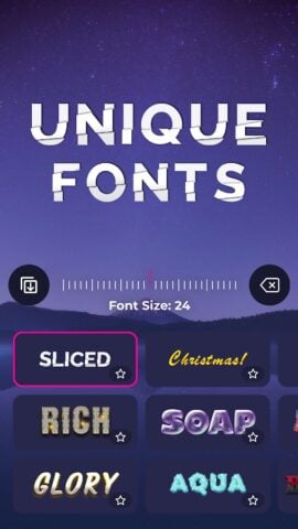 Android 用 Add text on photo Fonts for IG